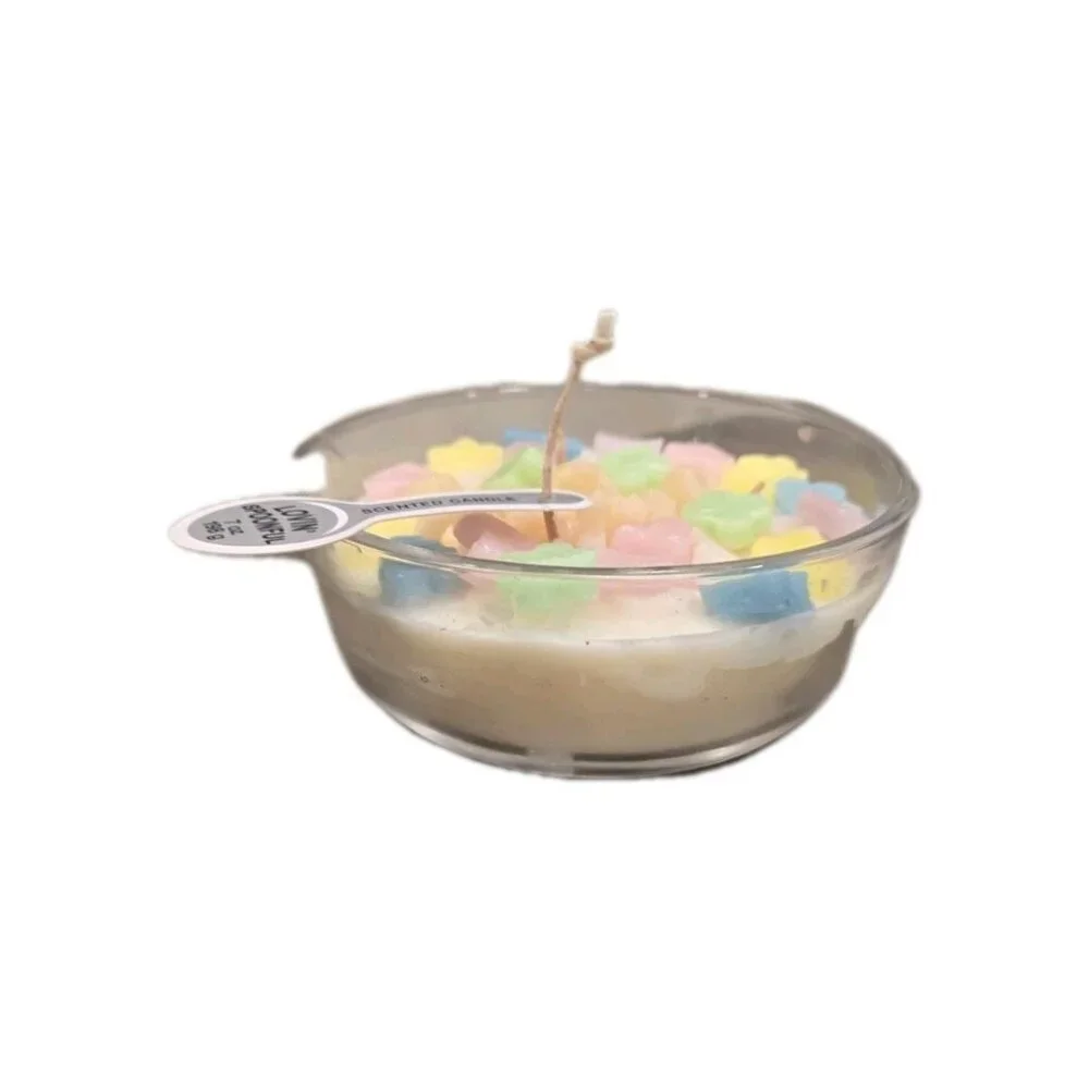 New Funny Cute Gift XOXO Cereal With Marshmallows Bowl Scented Candle